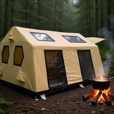 Палатка с надувным каркасом